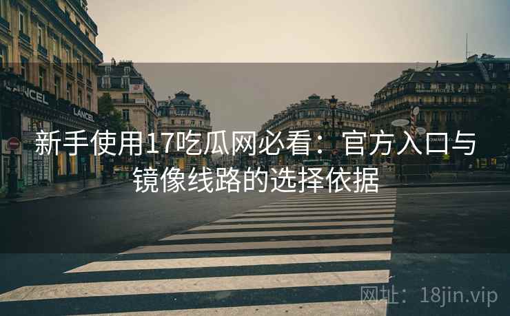新手使用17吃瓜网必看：官方入口与镜像线路的选择依据