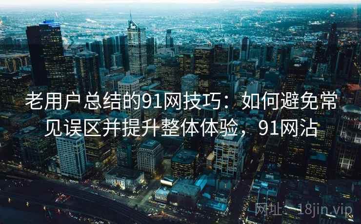 老用户总结的91网技巧：如何避免常见误区并提升整体体验，91网沾