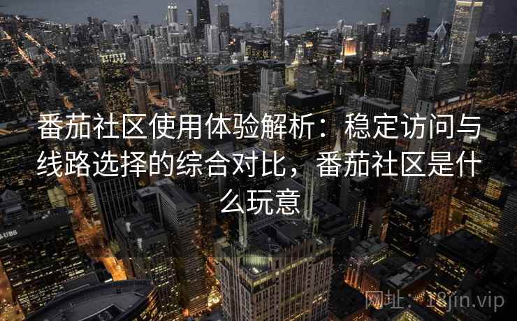 番茄社区使用体验解析：稳定访问与线路选择的综合对比，番茄社区是什么玩意