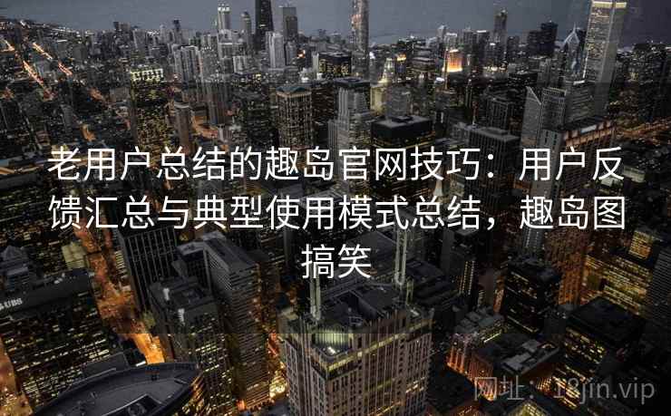 老用户总结的趣岛官网技巧：用户反馈汇总与典型使用模式总结，趣岛图搞笑