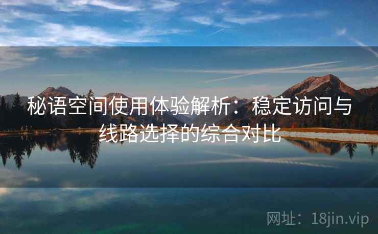 秘语空间使用体验解析：稳定访问与线路选择的综合对比